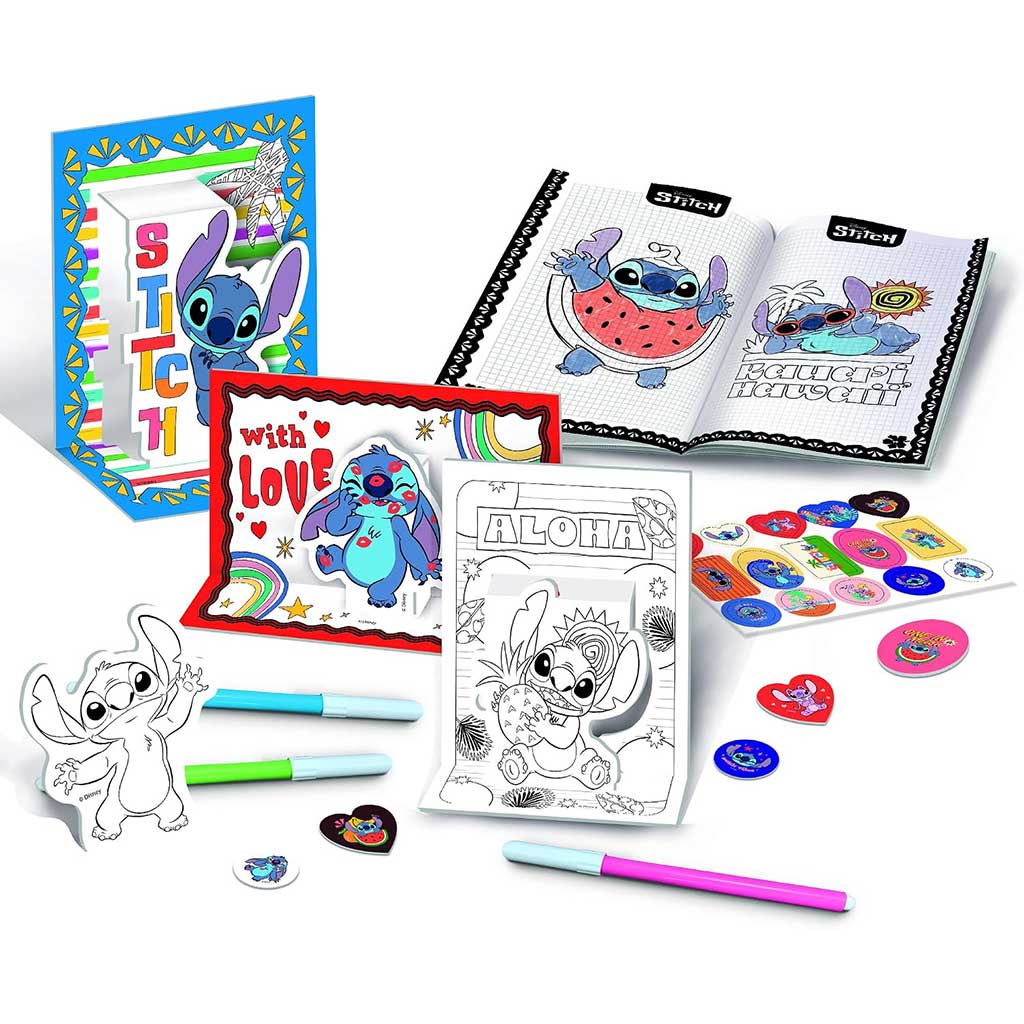 Disney Stitch рисувателна школа в раница - Lisciani изображение 2