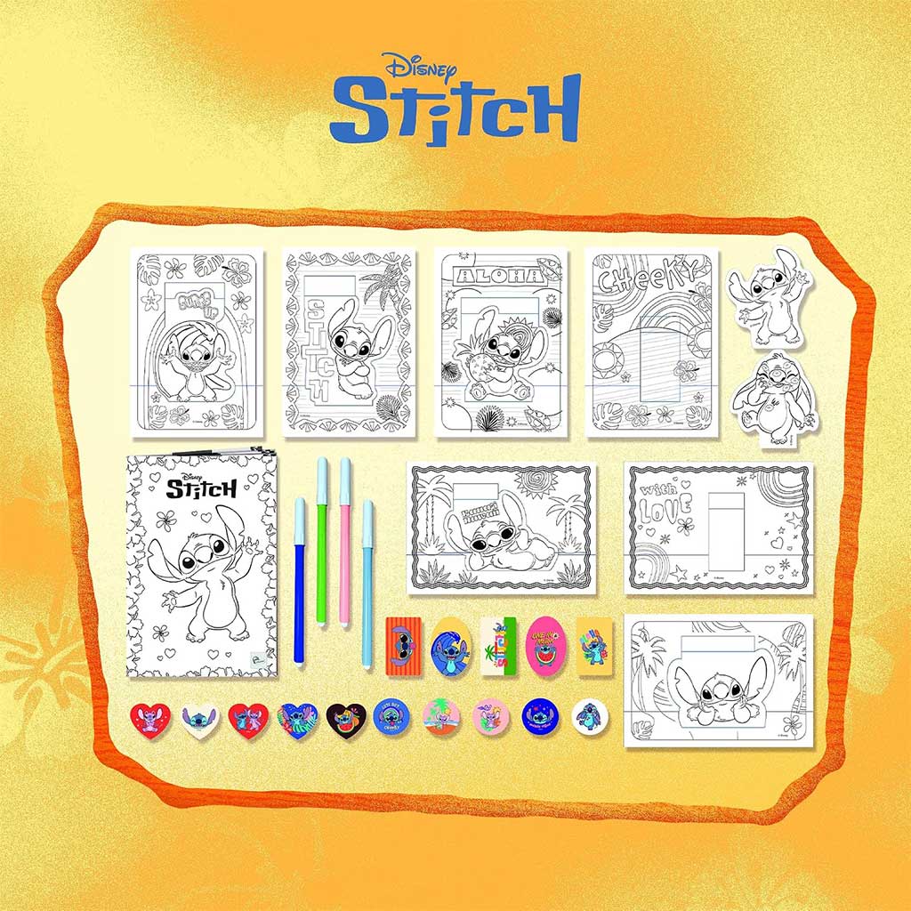 Disney Stitch рисувателна школа в раница - Lisciani изображение 3