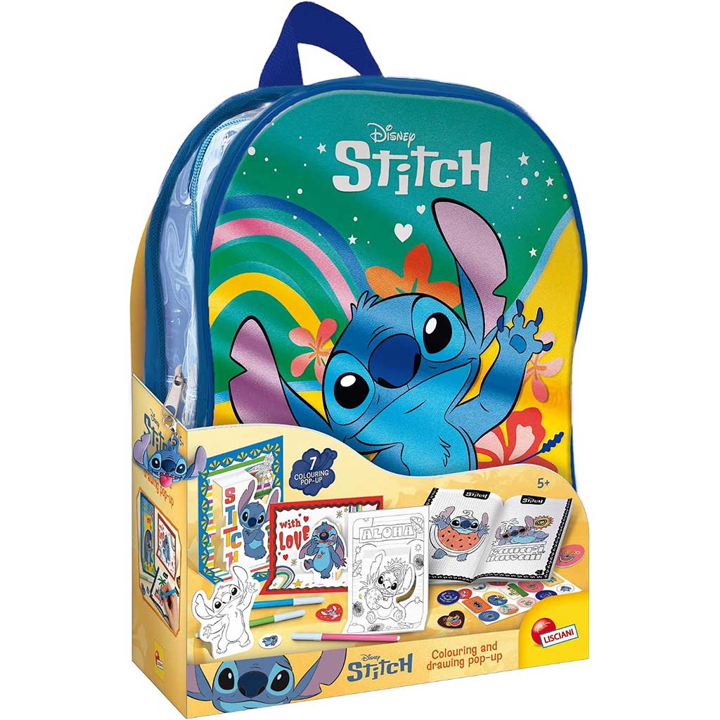 Disney Stitch рисувателна школа в раница - Lisciani изображение 1