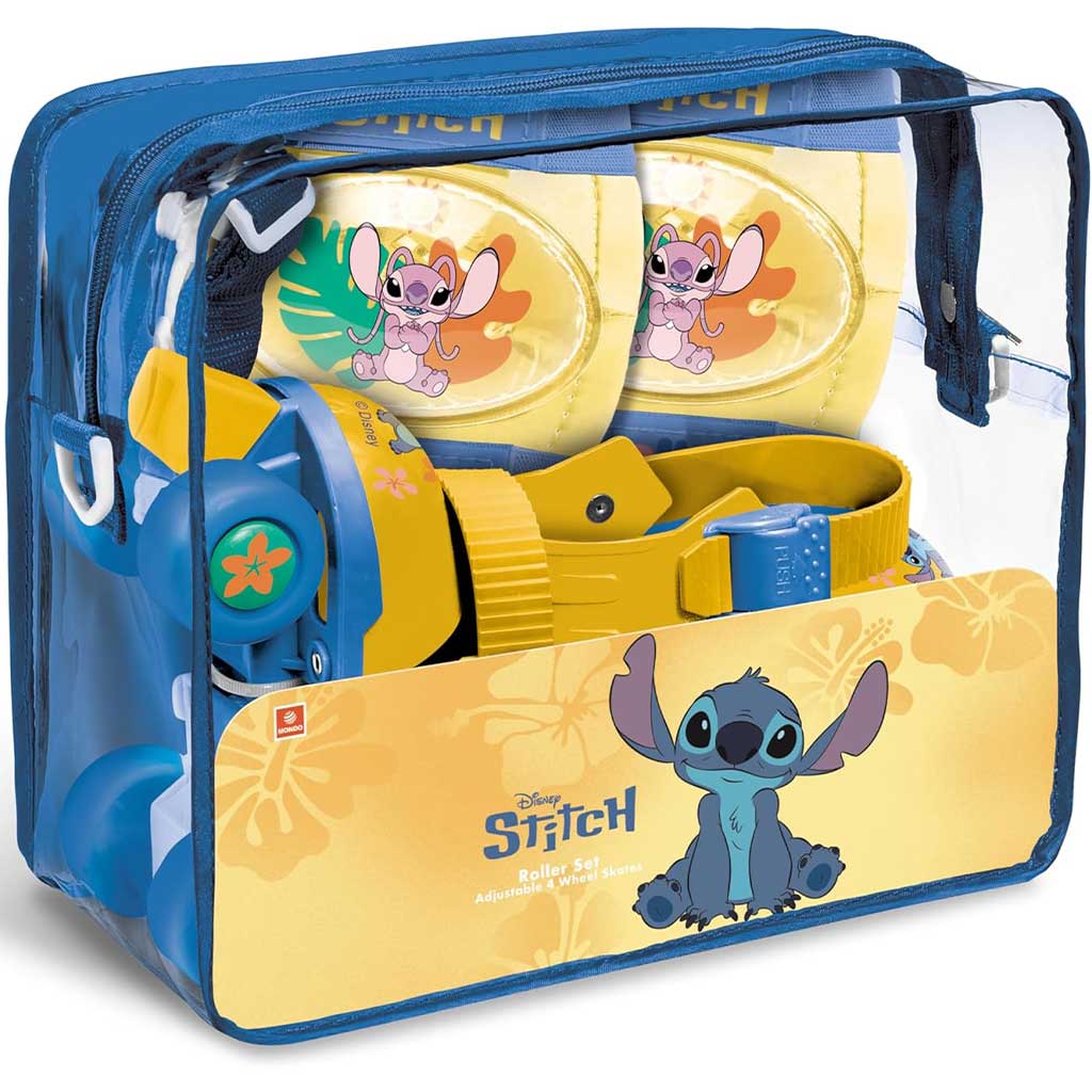 Disney Stitch ролкови кънки с предпазни средства размер 22-29 - Mondo Toys изображение 1