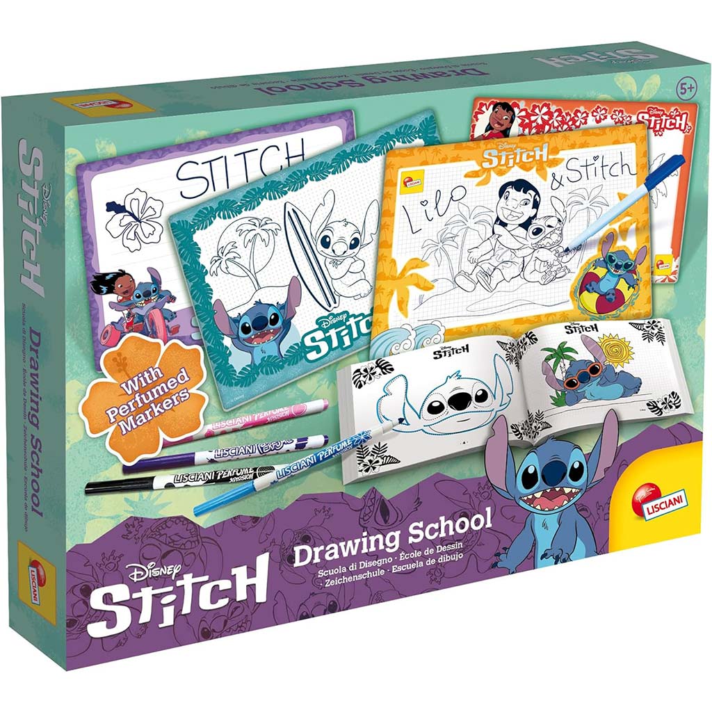 Disney Stitch училище за рисуване комплект - Lisciani изображение 1