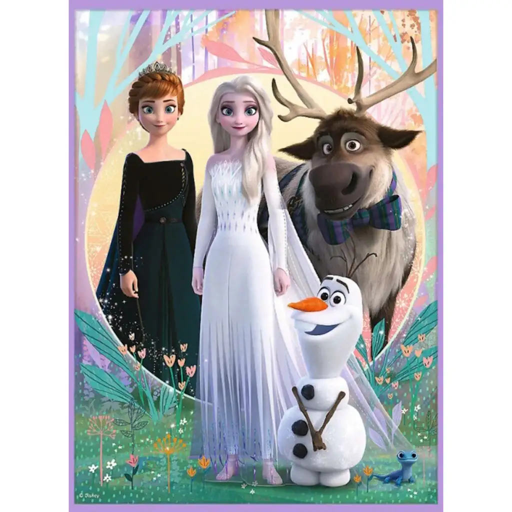 Disney: Замръзналото кралство 2 - Принцеси в тяхната страна пъзел и мемори карта 2 в 1 комплект - Trefl изображение 2