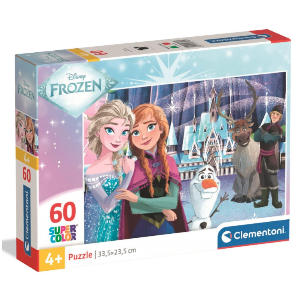 Disney Замръзналото кралство Super Color 60 части пъзел - Clementoni изображение 1