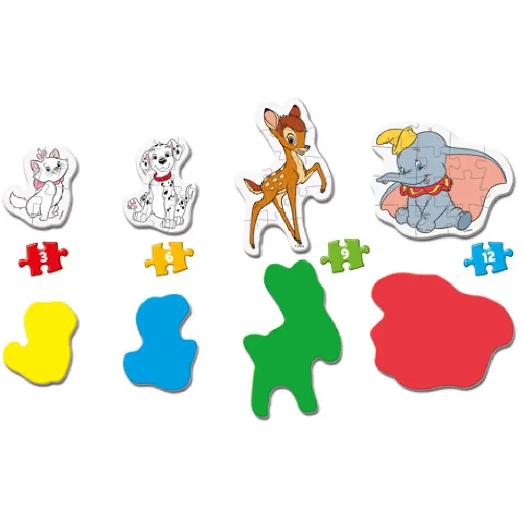 Disney животни 4 в 1 пъзел комплект - Clementoni изображение 2