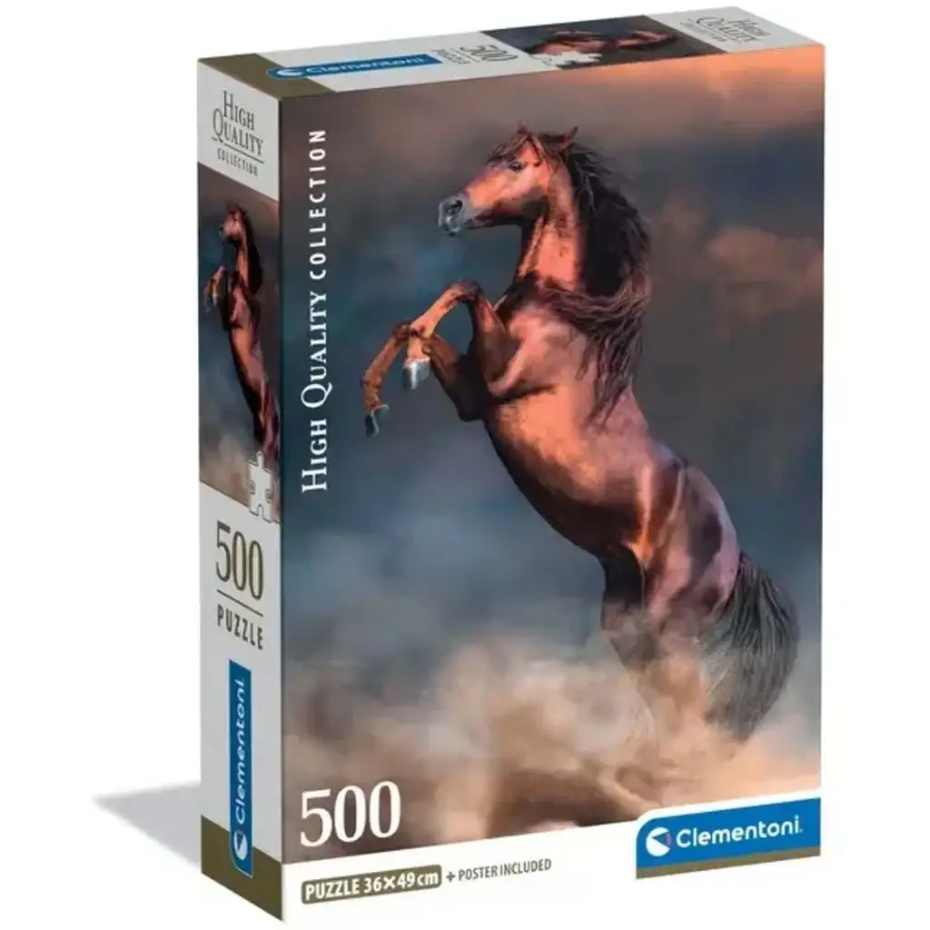 Див червен жребец HQC 500 части пъзел - Clementoni изображение 1