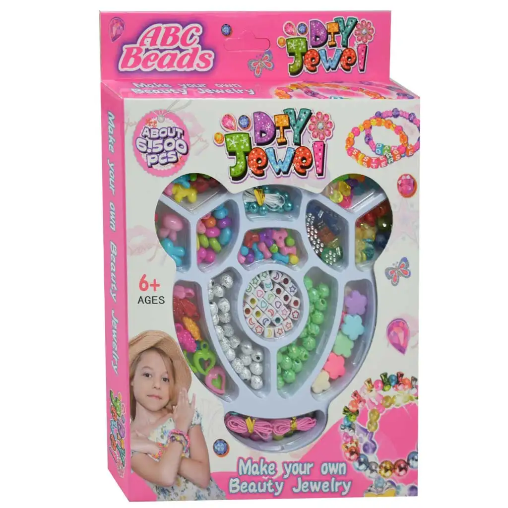 DIY Jewel: ABC комплект за изработка на бижута с цветни и буквени мъниста изображение 1