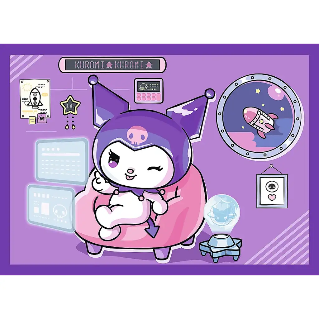 Дните на Kuromi 4 в 1 пъзел - Trefl изображение 3