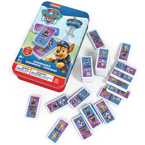 Domino игра с Патрул на лапите в метална кутия - Spin Master изображение 1