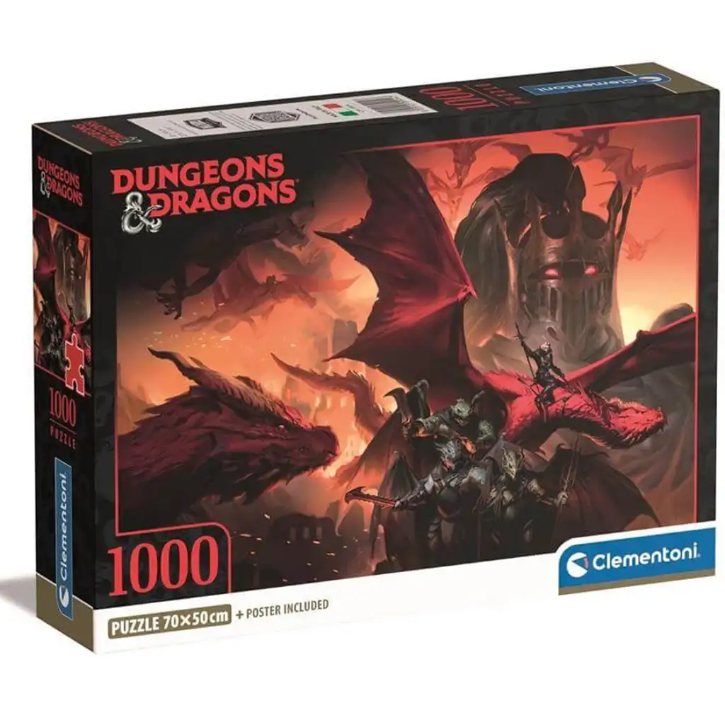 Dungeons & Dragons 1000 части пъзел с постер - Clementoni изображение 1