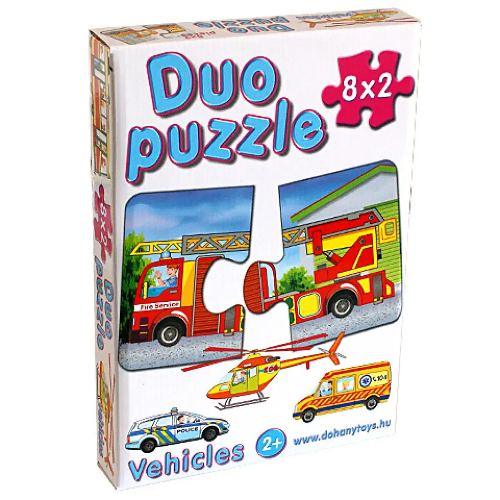 DUO Пъзел с аварийни превозни средства - D-Toys изображение 1
