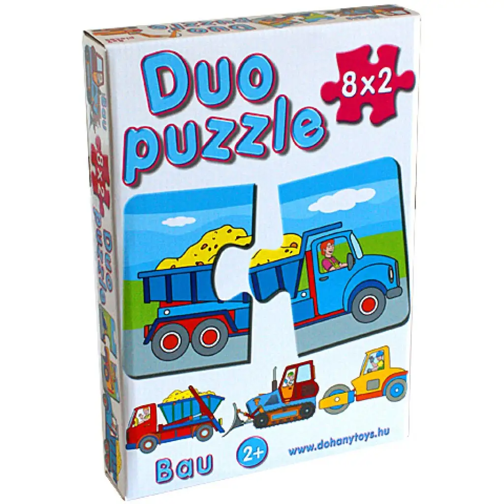 DUO Пъзел с работни машини - D-Toys изображение 1