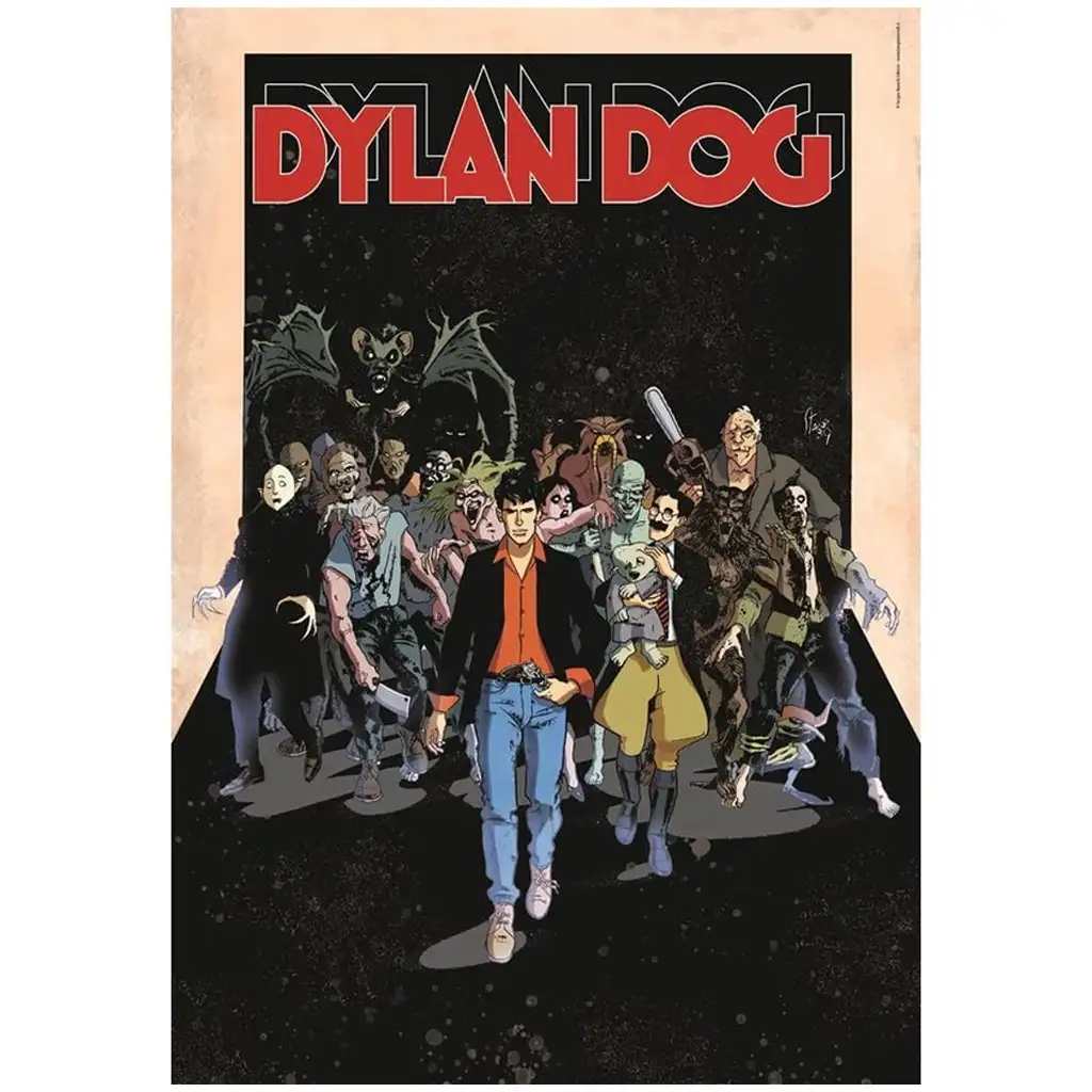 Dylen Dog комиксово HQC 1000 части пъзел с постер - Clementoni изображение 2