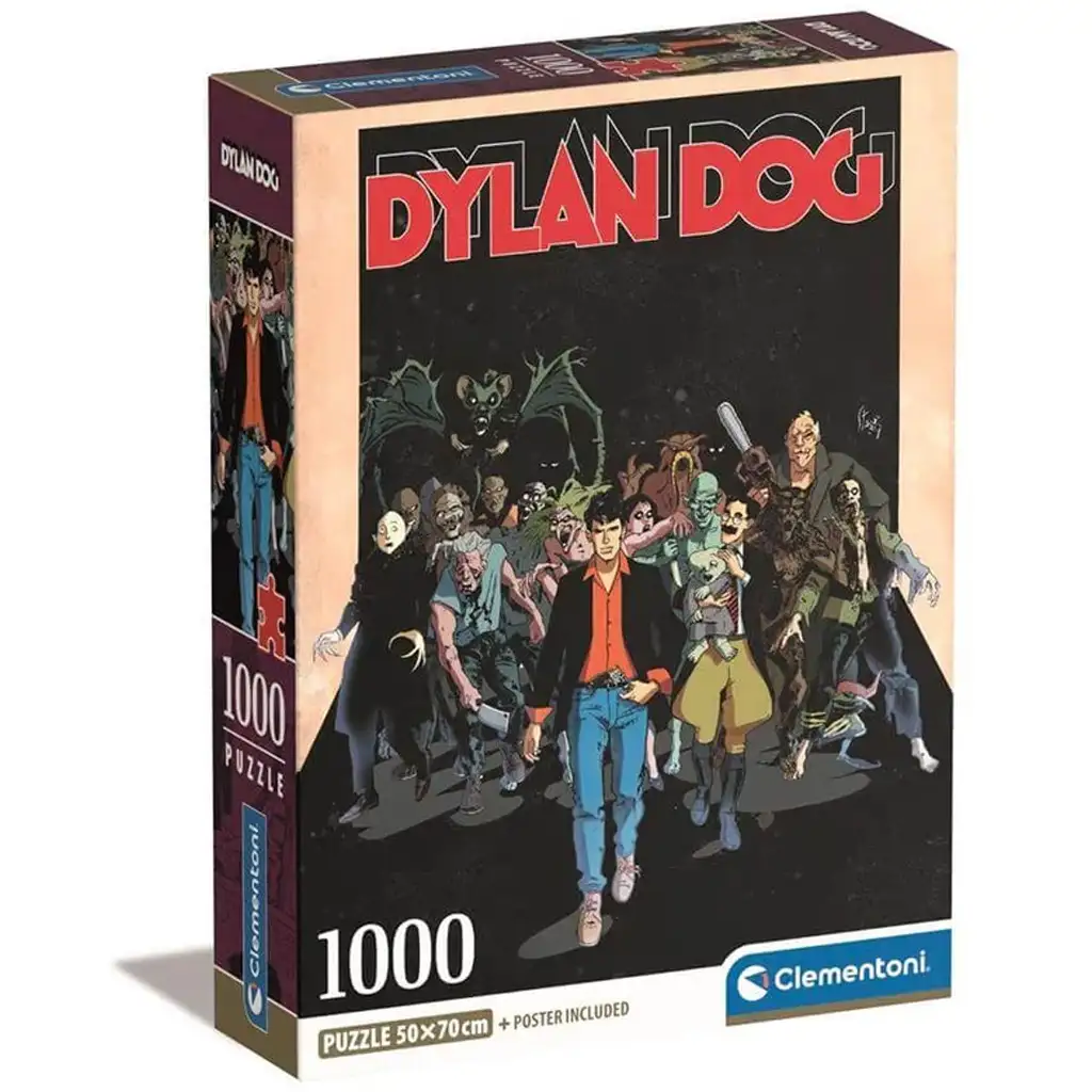 Dylen Dog комиксово HQC 1000 части пъзел с постер - Clementoni изображение 1
