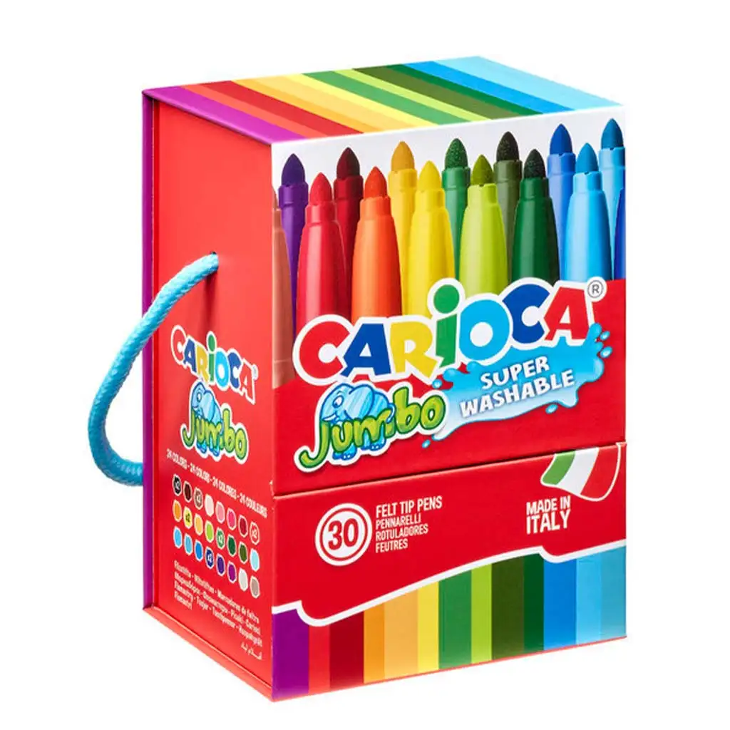Джъмбо 30бр. комплект за изтриваеми флумастери - Carioca изображение 1