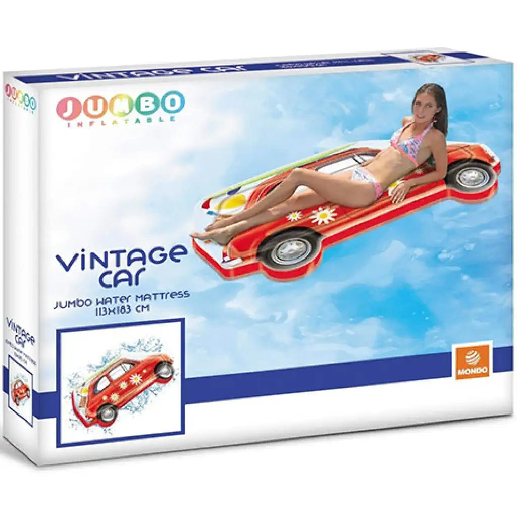 Джъмбо Ретро автомобил надуваем дюшек 113x183см - Mondo Toys изображение 1