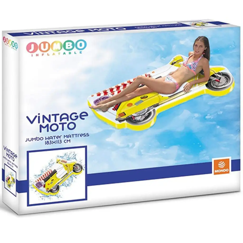 Джъмбо Ретро мотор надуваем дюшек 113x183см - Mondo Toys изображение 1