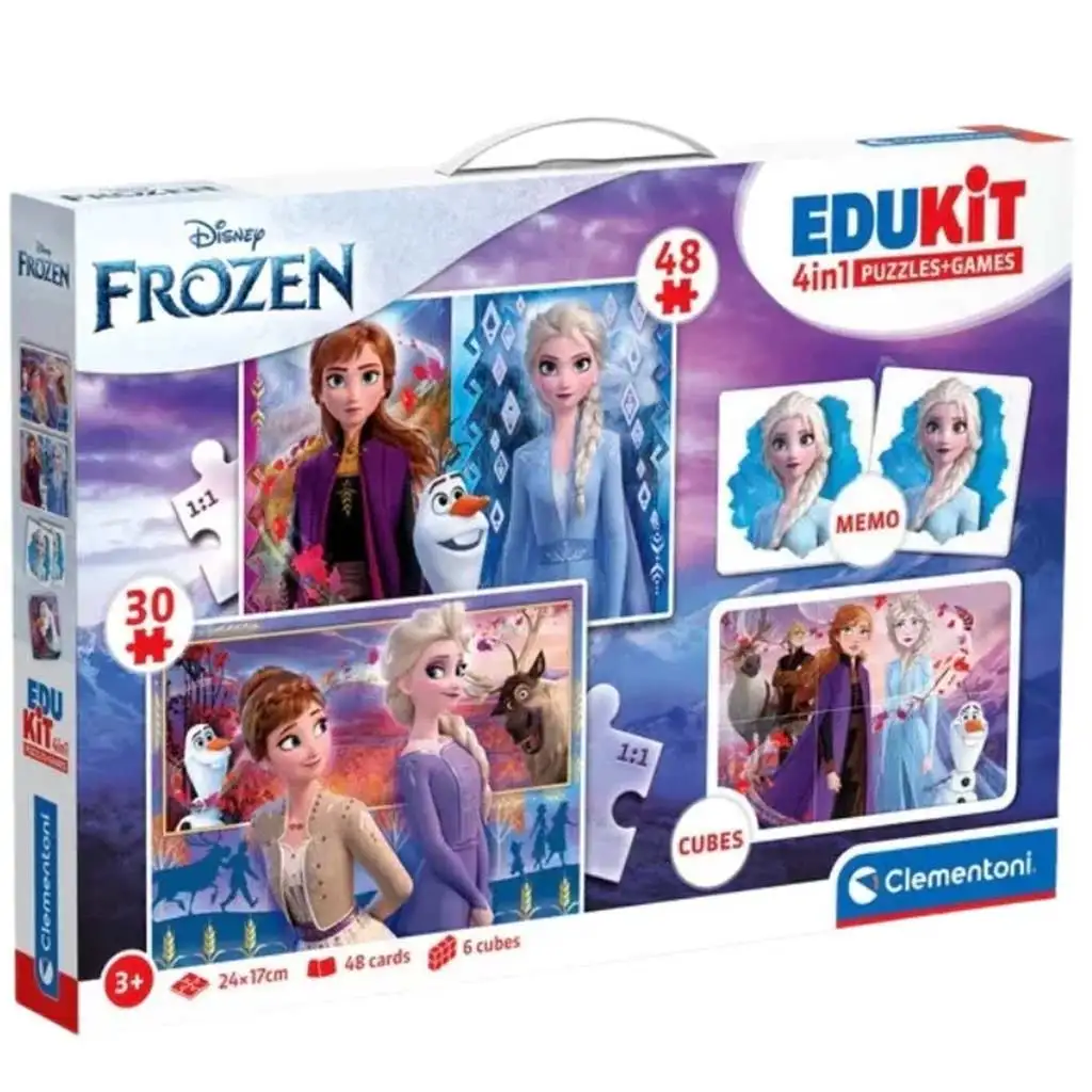 Edukit: Замръзналото кралство 4 в 1 игрален комплект - Clementoni изображение 1