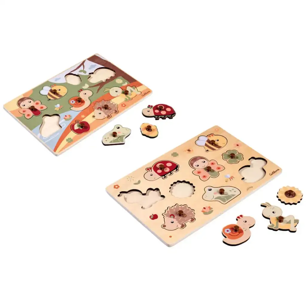 Eichhorn: Дървена пъзел с животински дръжки в различни варианти 1бр - Simba Toys изображение 2