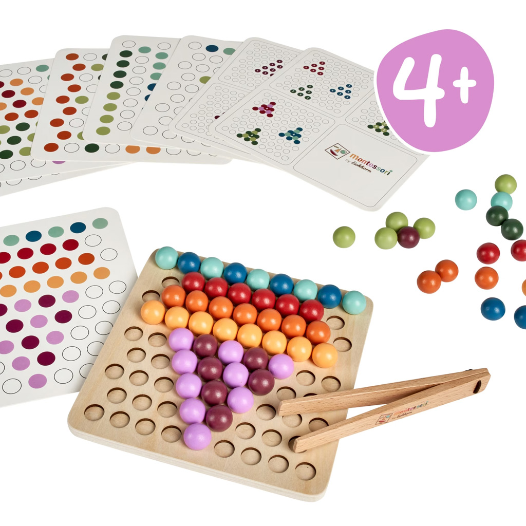 Eichhorn: Montessori Играчка за развитие с топчета и щипки изображение 3