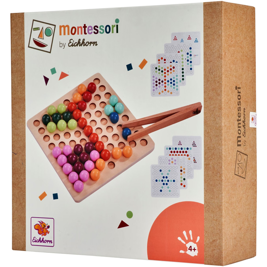 Eichhorn: Montessori Играчка за развитие с топчета и щипки изображение 1