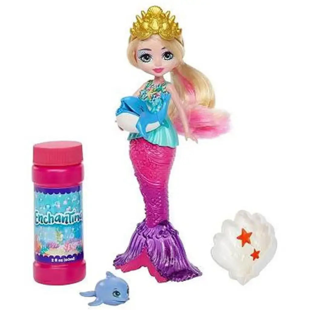 Enchantimals: Фигура на русалка с мехурчета и аксесоари - Mattel изображение 2