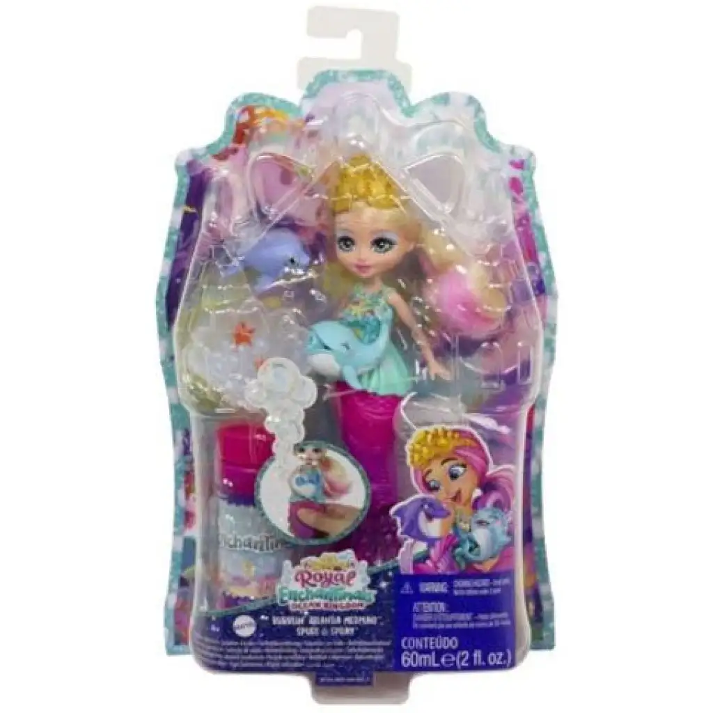 Enchantimals: Фигура на русалка с мехурчета и аксесоари - Mattel изображение 1