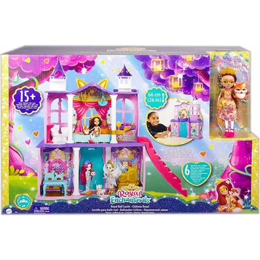 Enchantimals: Кралски замък с кукла Фелисити Фокс - Mattel изображение 1