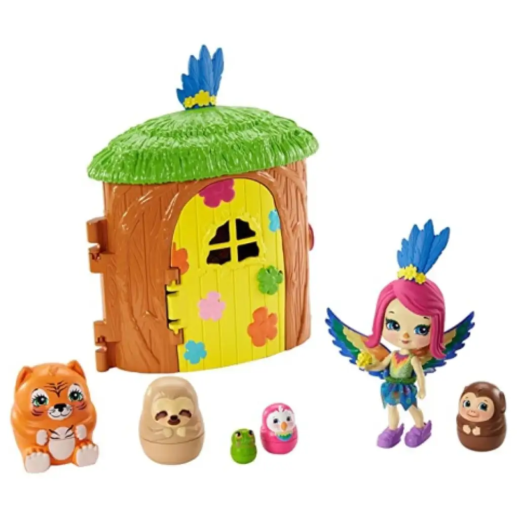 Enchantimals: Telis-Tele Къща за папагали комплект - Mattel изображение 1