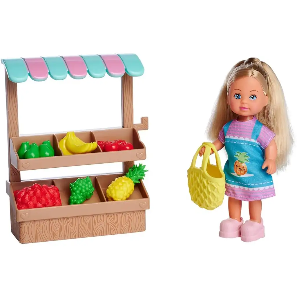 Еви Лав: Играчка комплект с Еви кукла и плодова сергия - Simba Toys изображение 2