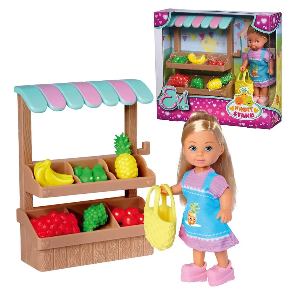 Еви Лав: Играчка комплект с Еви кукла и плодова сергия - Simba Toys изображение 4
