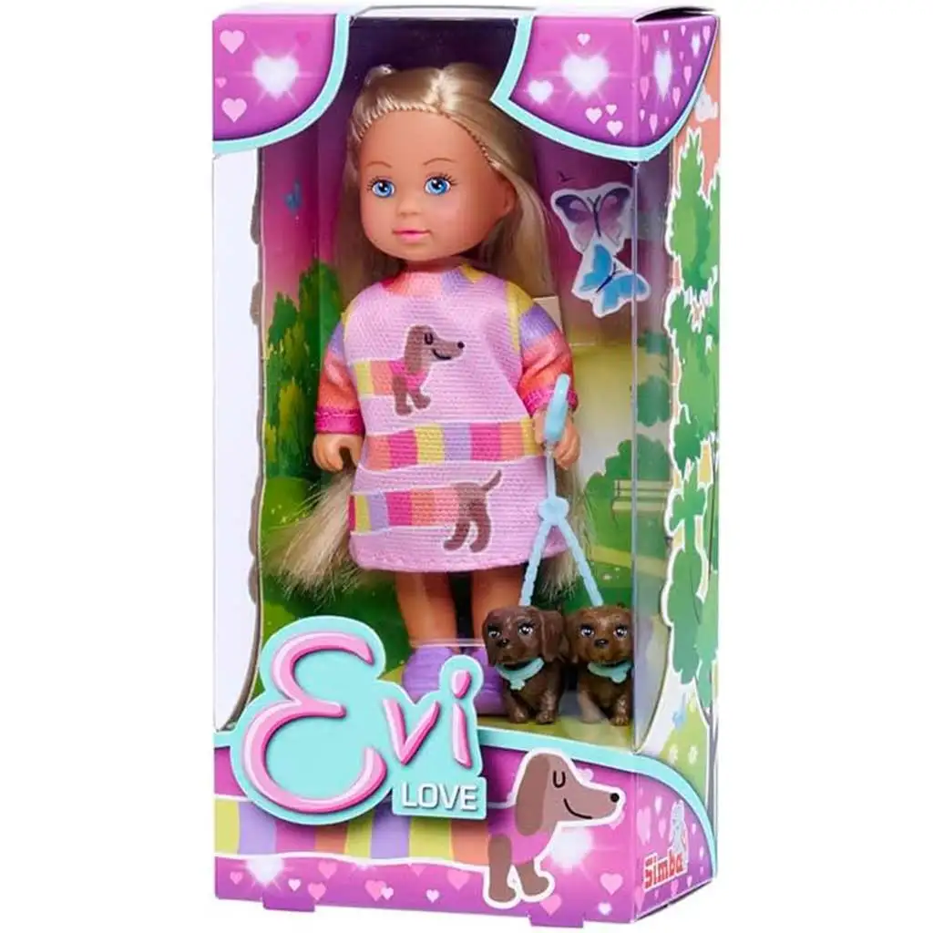 Evi Love: Еви кукла с две малки кученца - Simba toys изображение 1