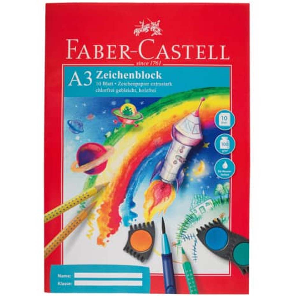 Faber-Castell: A3 скицник – 10 листа, 100 г хартия изображение 1