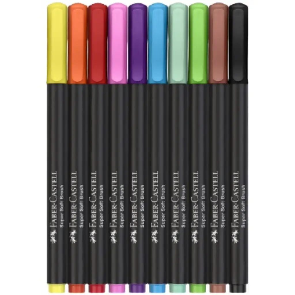 Faber-Castell: Черна серия 10бр. комплект цветни маркери изображение 2