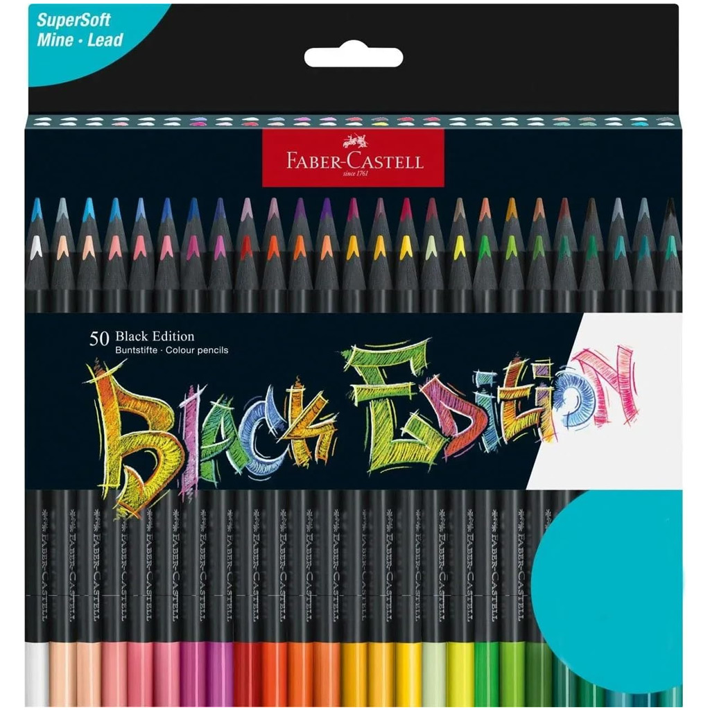 Faber-Castell: Черна серия цветни моливи комплект 50бр изображение 1
