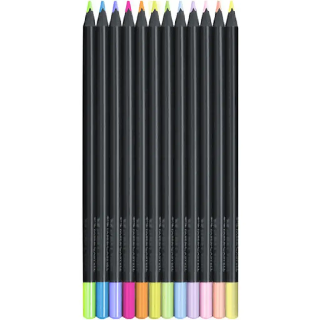 Faber-Castell: Черна серия Пастел цветни моливи комплект 12бр. изображение 2