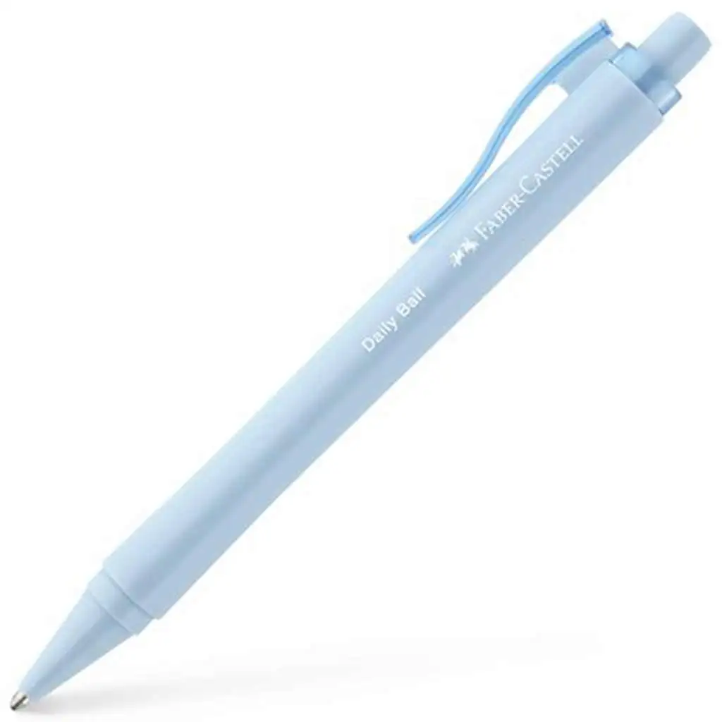 Faber-Castell: Daily Ball синьо мастилено перо с светлосин корпус изображение 1