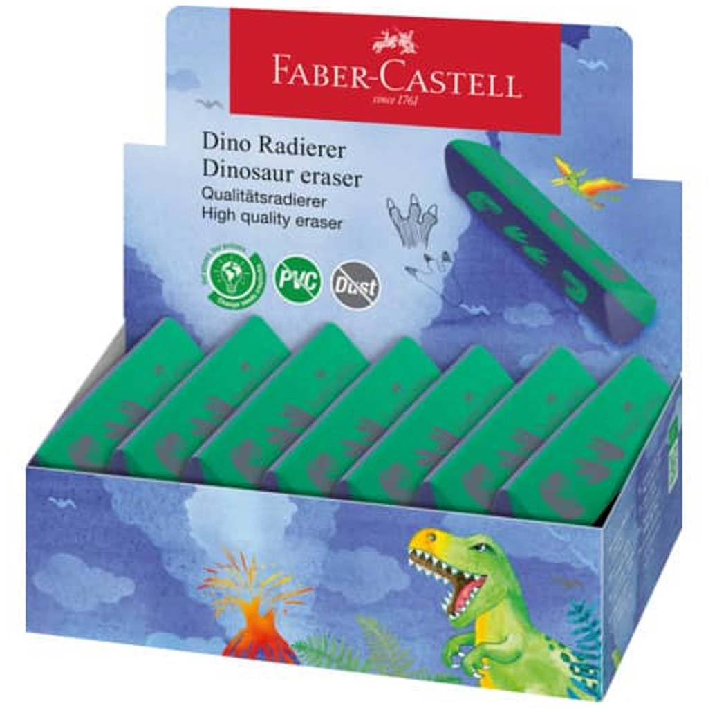 Faber-Castell: Дино триъгълна гума 1бр изображение 1
