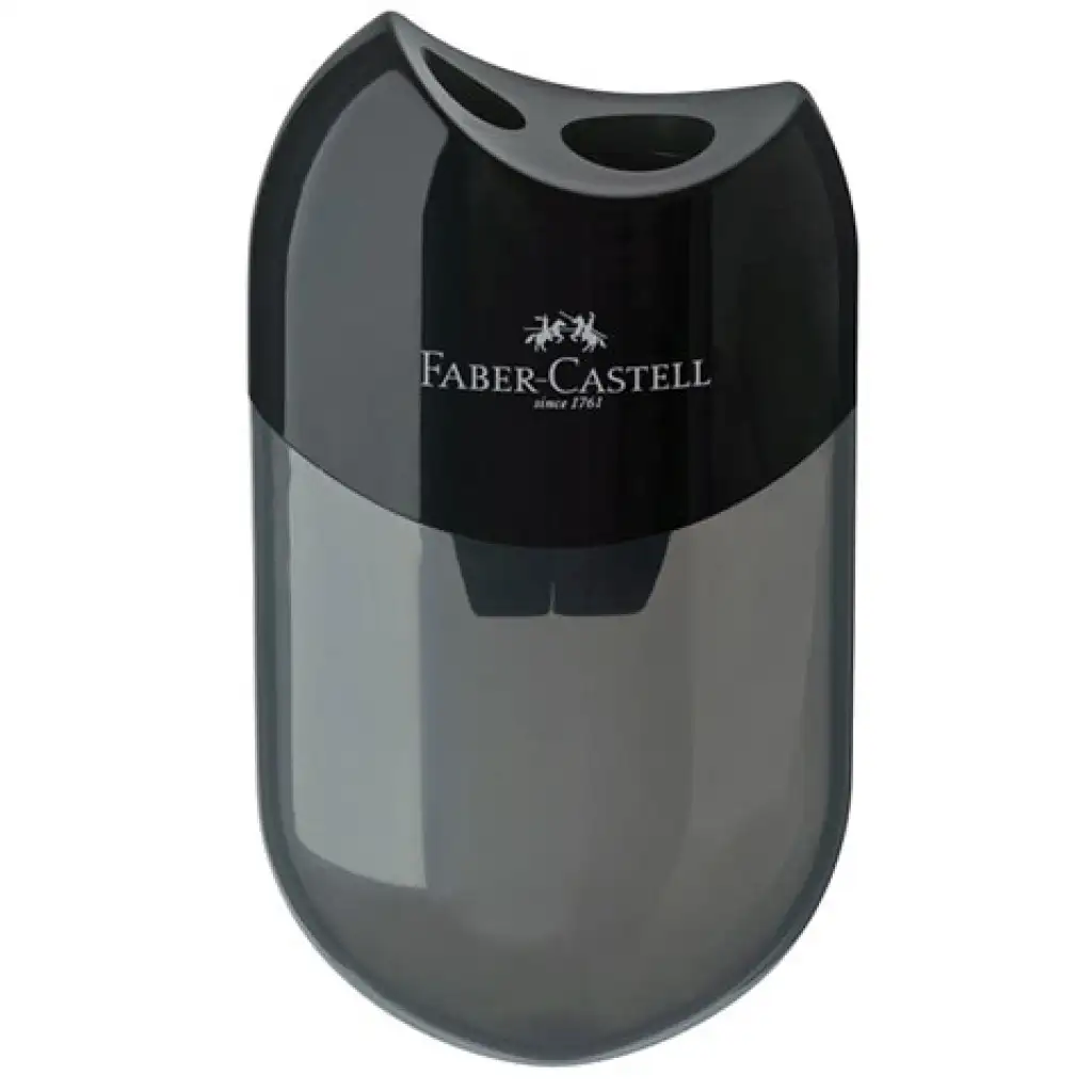 Faber-Castell: Двоен дълготраен пластмасов острилк черен изображение 1