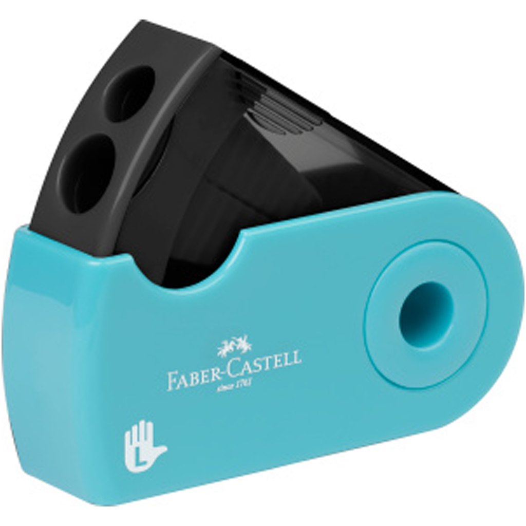 Faber-Castell: Двуен острилник в тюркоазен цвят изображение 1
