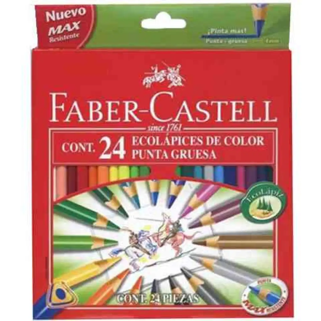 Faber-Castell: ECO триъгълна цветна молив 24бр. изображение 1