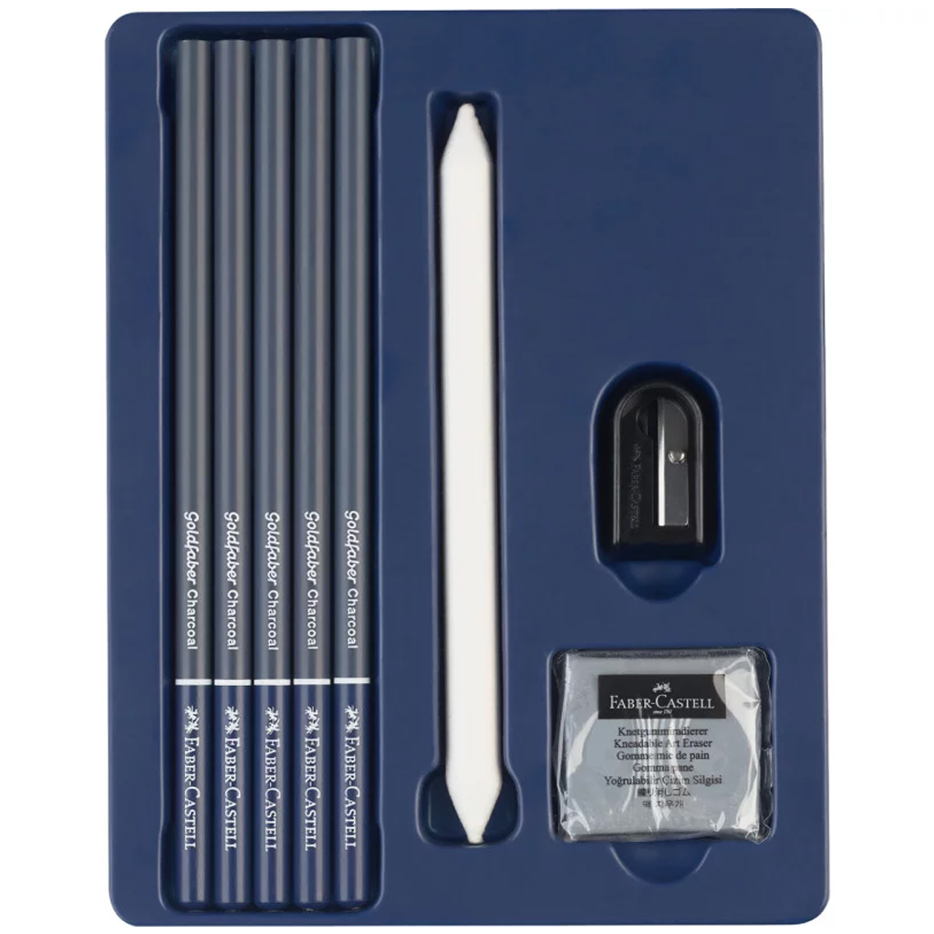 Faber-Castell: Goldfaber скицник с въглища 8бр. изображение 2