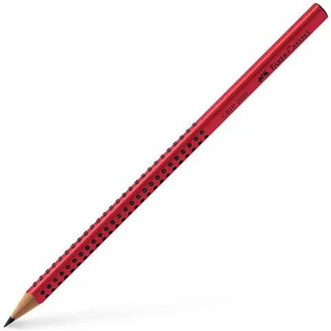 Faber-Castell: Grip 2001 графитен молив B червен изображение 1