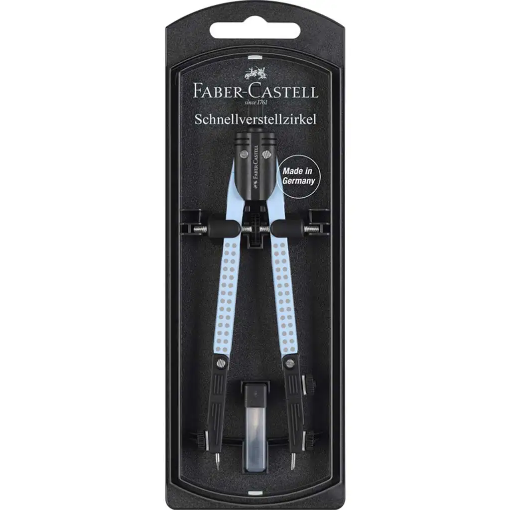Faber-Castell: GRIP комплект за компас с бързо регулиране в небесносин цвят изображение 1
