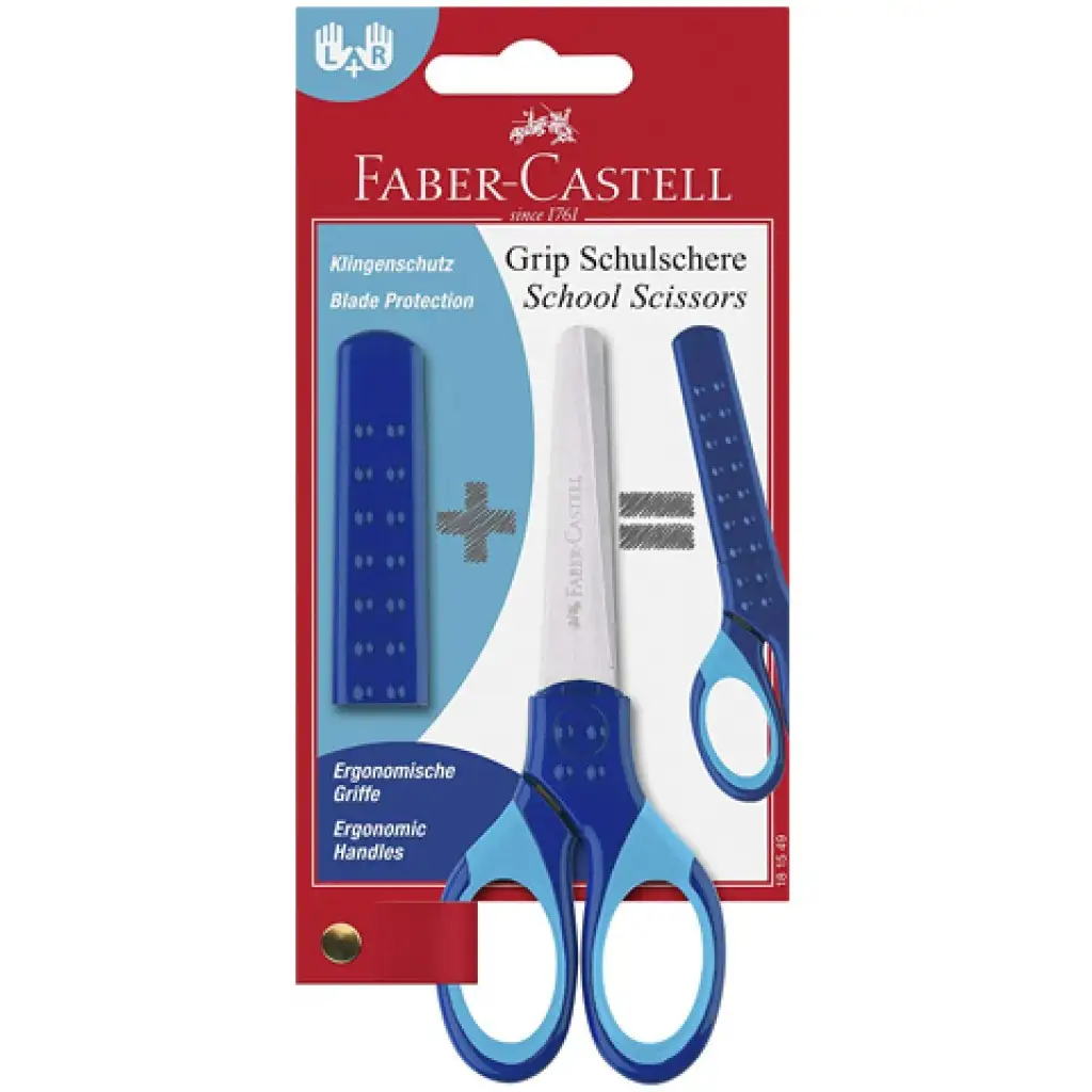 Faber-Castell: Grip училищни ножици синьо изображение 1