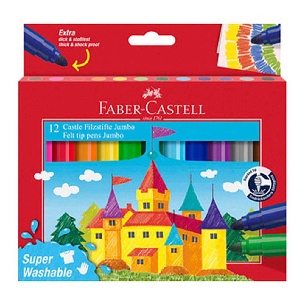 Faber-Castell: Измиваем комплект от 12 Jumbo флумастера изображение 1