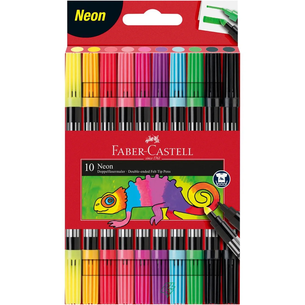 Faber-Castell: Комплект от 10 двустранни неонови флумастера изображение 1