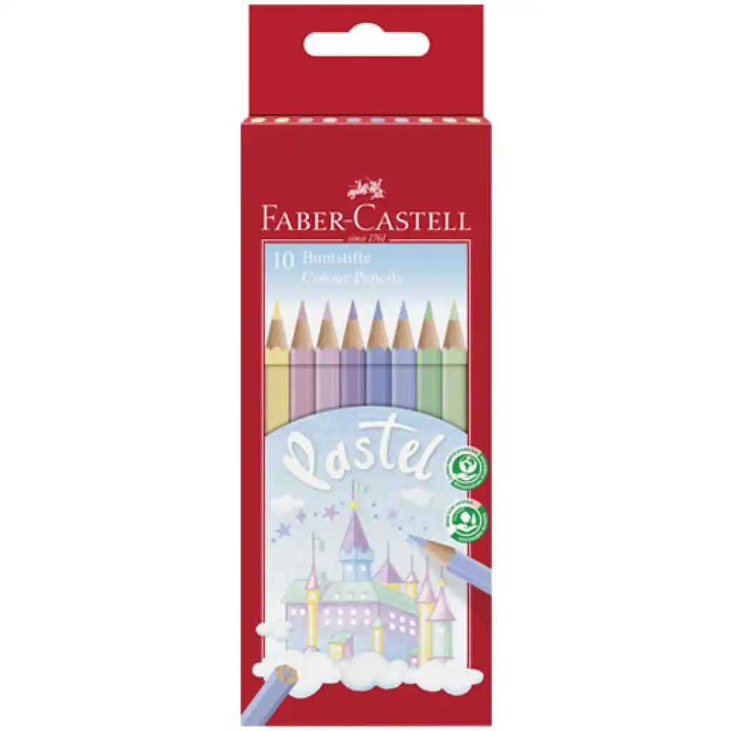 Faber-Castell: Комплект от 10 пастелни цветни моливи изображение 1