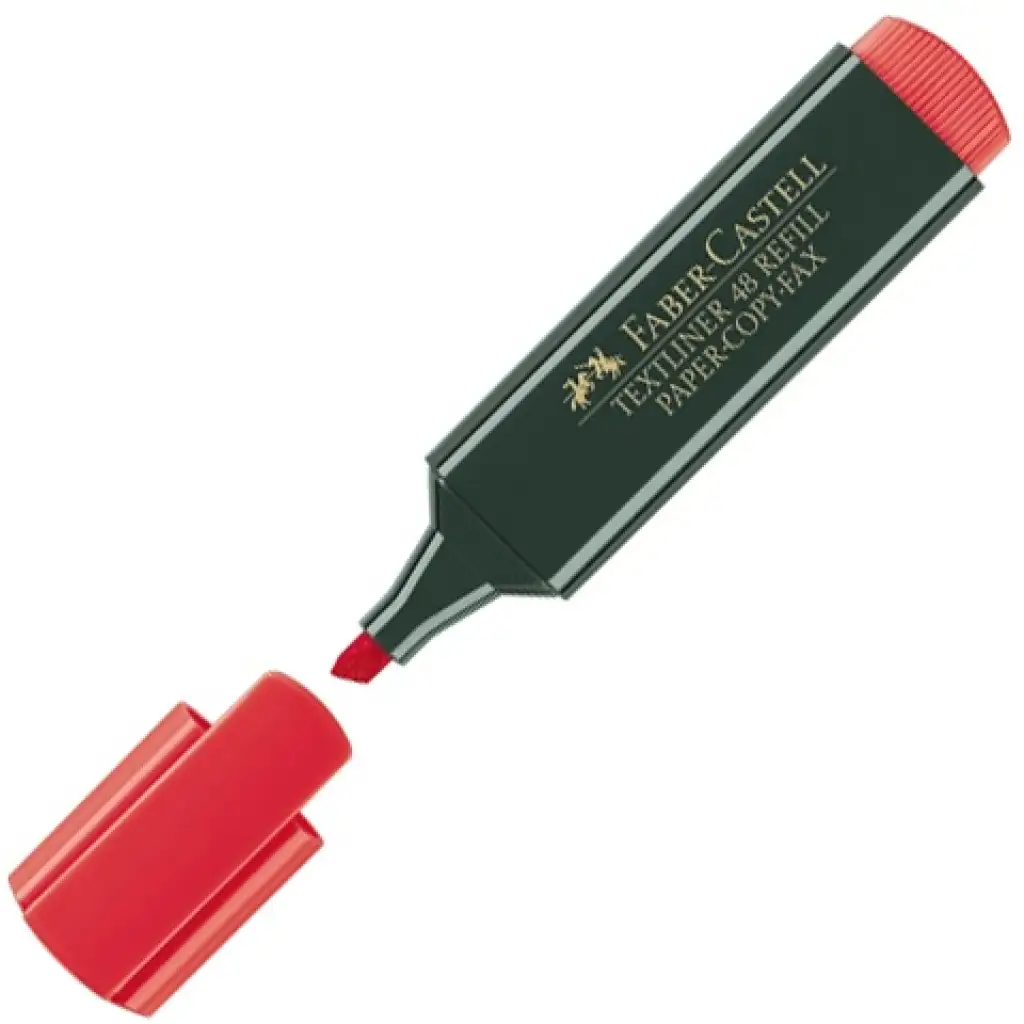Faber-Castell: Маркер за текст 1548 в червено изображение 1