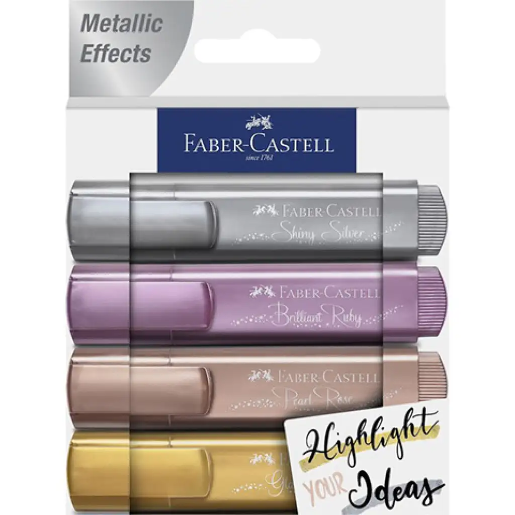 Faber-Castell: Метален маркер за текст 1546 4бр. комплект изображение 1