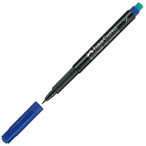 Faber-Castell: Multimark алкохолен флумастер S 0,4mm син изображение 1